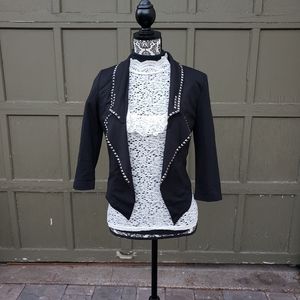 Sound & Matter Womens Black Studded Jacket